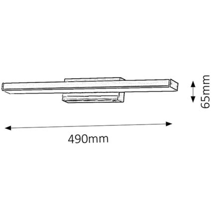 Rabalux - kylpyhuoneen LED-seinävalaisin, 12 W, 230 V, IP44