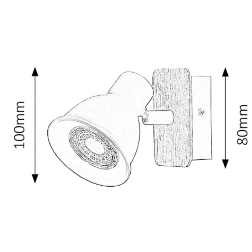 Rabalux - Seinävalaisin 1xGU10/15W/230V