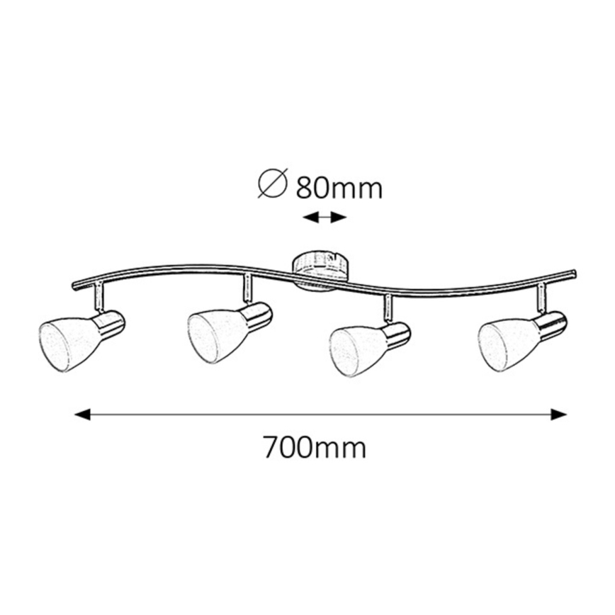 Rabalux - Kohdevalo 4xE14/40W/230V