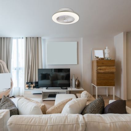 Rabalux 6710 - LED Himmennettävä kattovalaisin tuulettimella DALFON LED/36W/23