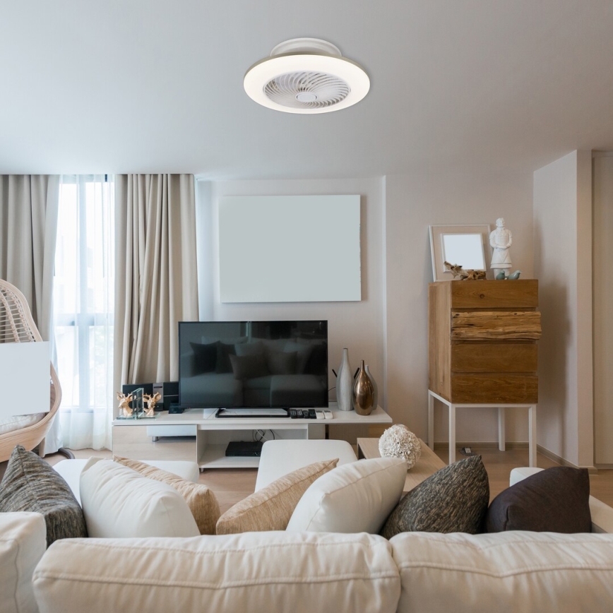 Rabalux 6710 - LED Himmennettävä kattovalaisin tuulettimella DALFON LED/36W/23