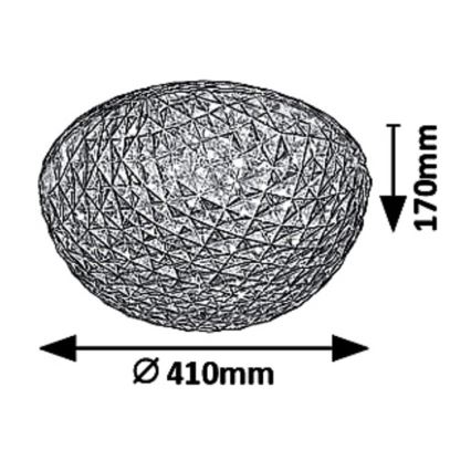 Rabalux - JILLIAN LED-kattovalaisin LED/24W/230V, halkaisija 41 cm