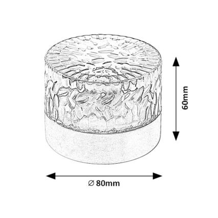 Rabalux - LED-aurinkovalaistus LED/0,5W/1,2V IP44
