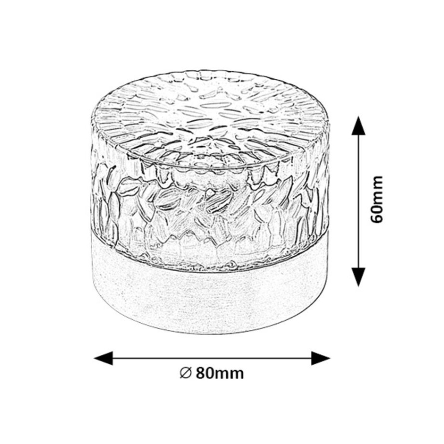 Rabalux - LED-aurinkovalaistus LED/0,5W/1,2V IP44