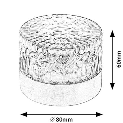 Rabalux - LED-aurinkovalaistus LED/0,5W/1,2V IP44