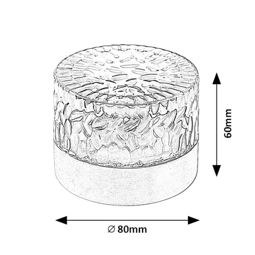Rabalux - LED-aurinkovalaistus LED/0,5W/1,2V IP44