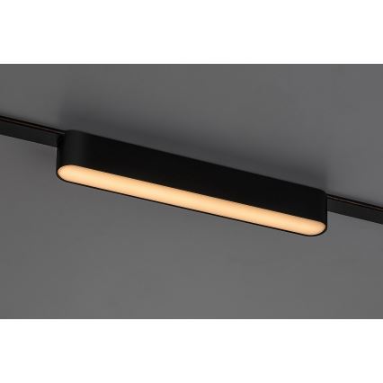 Rabalux - LED Kattovalaisin 1-vaihekiskoon LED/12W/24V 3000K 22 cm musta