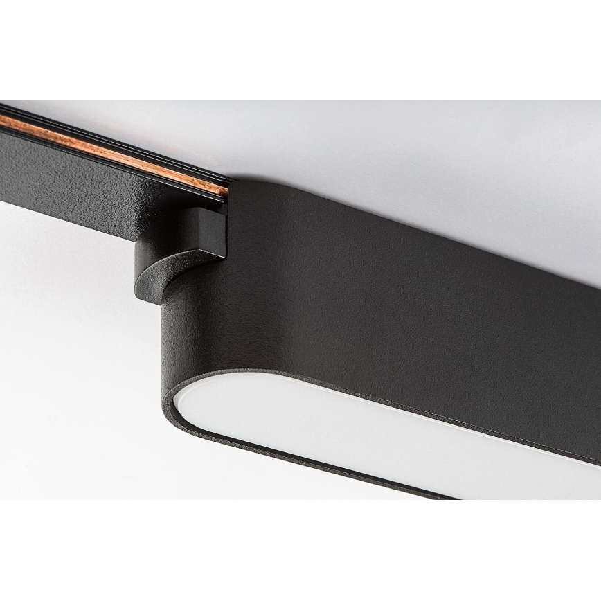 Rabalux - LED Kattovalaisin 1-vaihekiskoon LED/12W/24V 3000K 22 cm musta