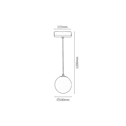 Rabalux - LED-kattokruunu johdossa 1-vaiheiselle kiskojärjestelmälle LED/5W/24V 3000K musta