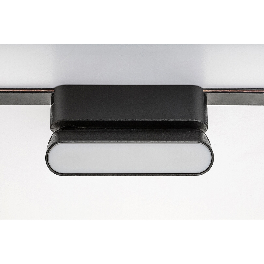 Rabalux - LED Kattovalaisin 1-vaihekiskoon LED/6W/24V 4000K 11,5 cm musta
