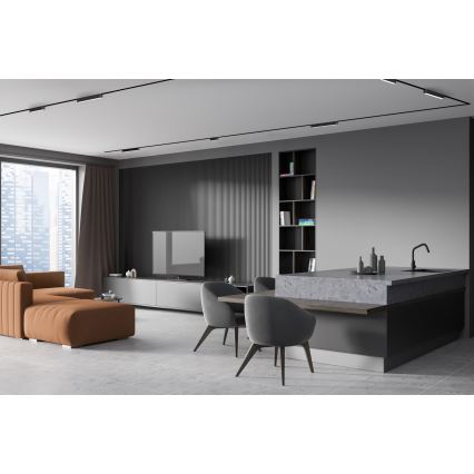 Rabalux - LED Himmennettävä kattovalaisin 1-vaihekiskoon LED/12W/24V 2700-5500K Wi-Fi Tuya 22 cm musta