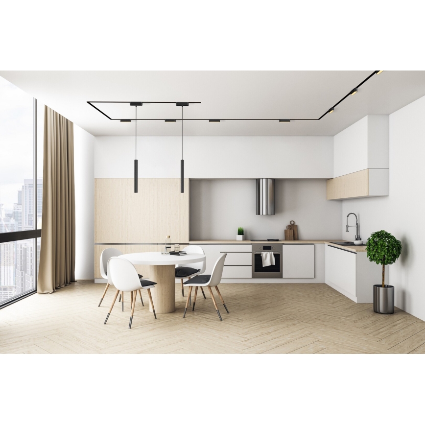 Rabalux - LED Himmennettävä kattovalaisin 1-vaihekiskoon LED/16W/24V 2700-5500K Wi-Fi Tuya 33 cm musta