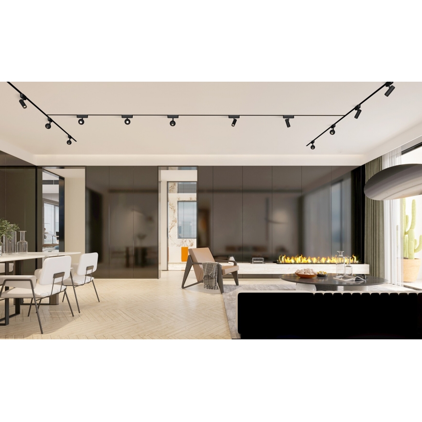 Rabalux - LED Himmennettävä kohdevalo 1-vaihekiskoon LED/5W/24V 2700-5500K Wi-Fi Tuya musta