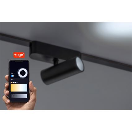 Rabalux - LED Himmennettävä kohdevalo 1-vaihekiskoon LED/9W/24V 2700-5500K Wi-Fi Tuya musta
