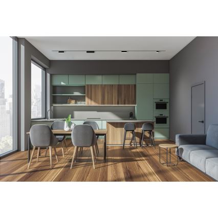 Rabalux - LED Himmennettävä kattovalaisin 1-vaihekiskoon LED/4W/24V 2700-5500K Wi-Fi Tuya 11,5 cm musta