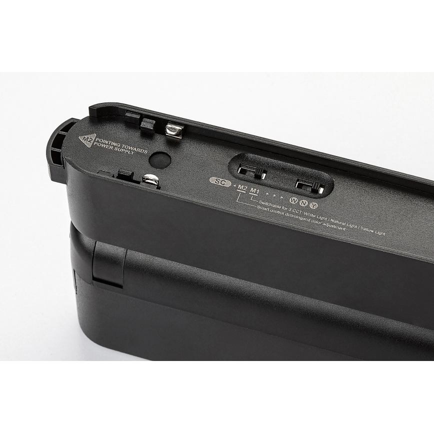 Rabalux - LED Himmennettävä kattovalaisin 1-vaihekiskoon LED/7W/24V 2700-5500K Wi-Fi Tuya 22 cm musta