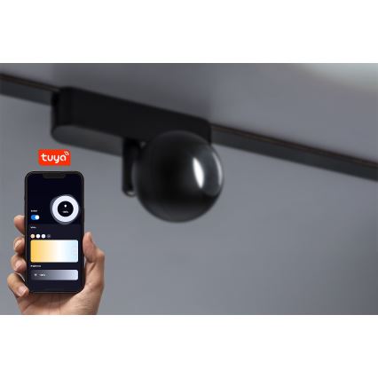 Rabalux - LED Himmennettävä kohdevalo 1-vaihekiskoon LED/5W/24V 2700-5500K Wi-Fi Tuya musta