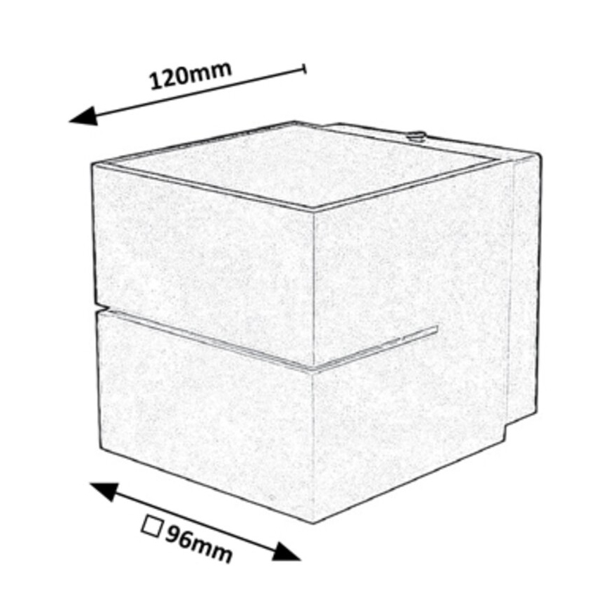 Rabalux - Seinävalaisin 1xG9/10W/230V valkoinen