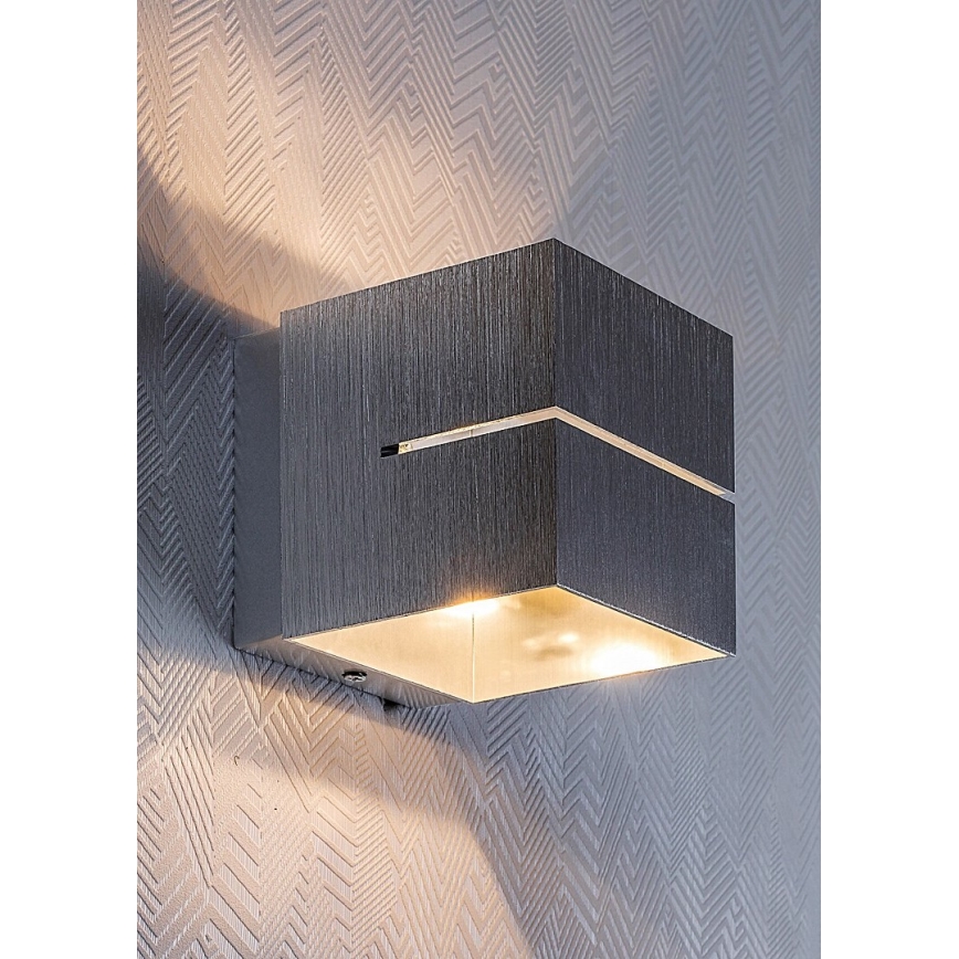 Rabalux - Seinävalaisin 1xG9/10W/230V harmaa