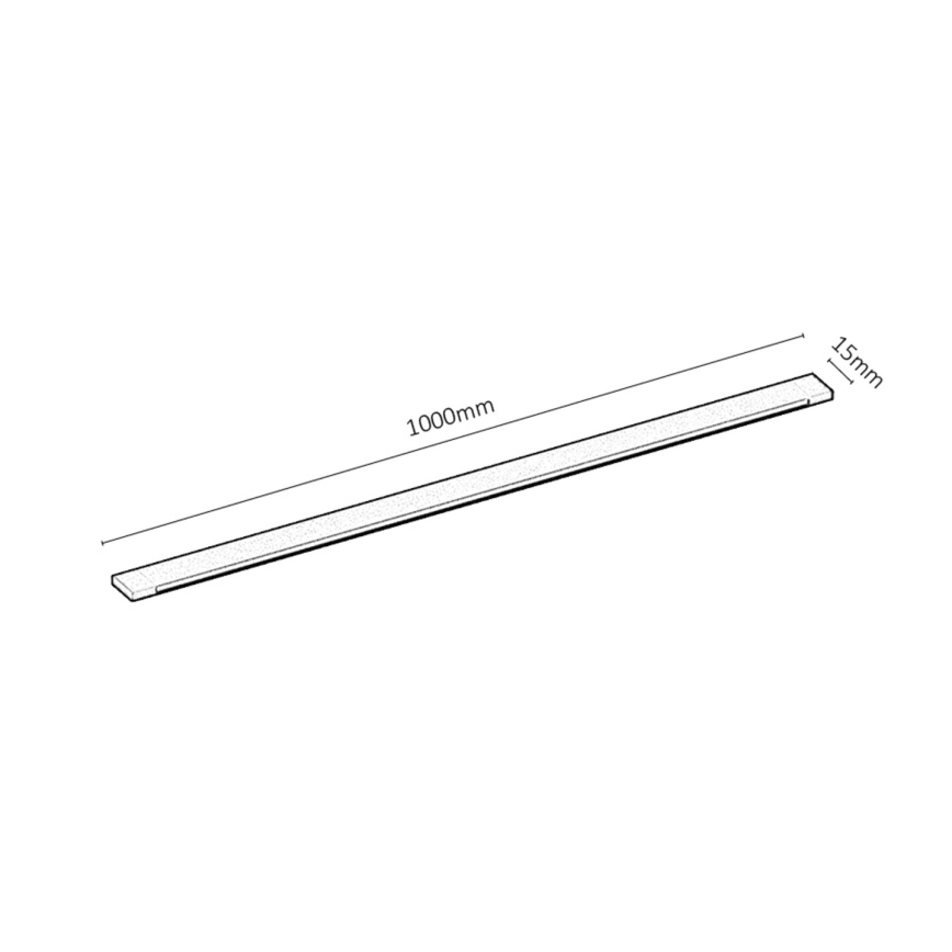 Rabalux - Kiskojärjestelmä 1-vaiheinen 1 m + 2x loppu liitin musta