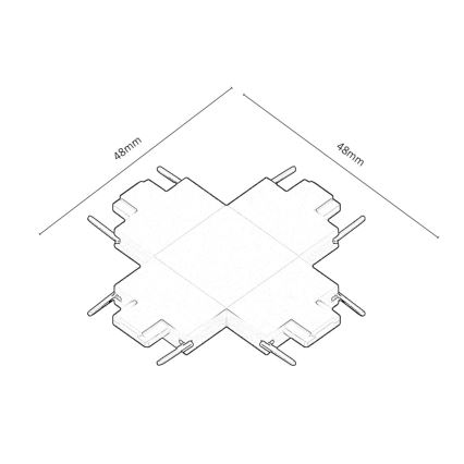 Rabalux - Liitin valaisimille kiskojärjestelmässä tyyppi +