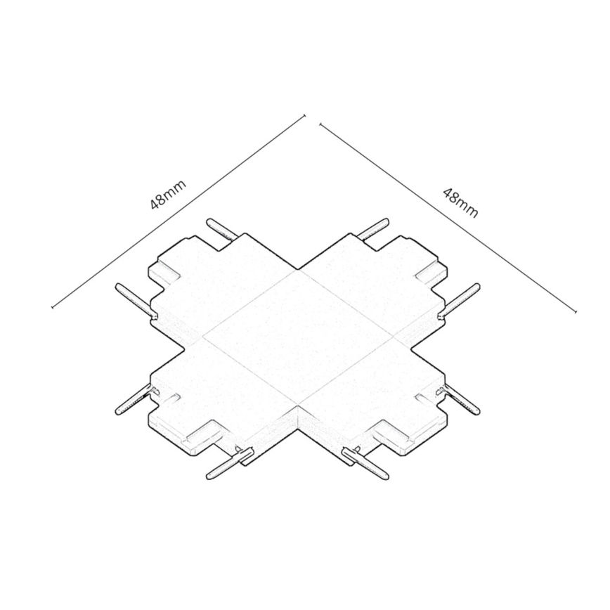 Rabalux - Liitin valaisimille kiskojärjestelmässä tyyppi +