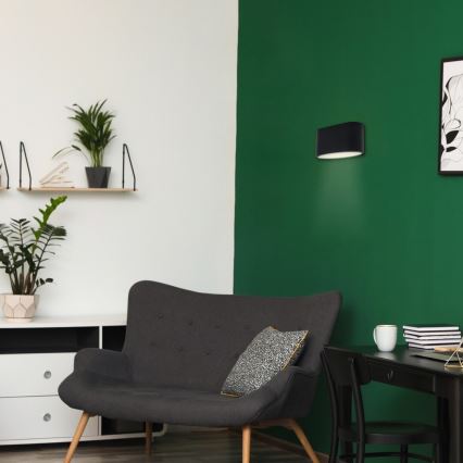 Rabalux - Seinävalaisin 1xG9/10W/230V musta