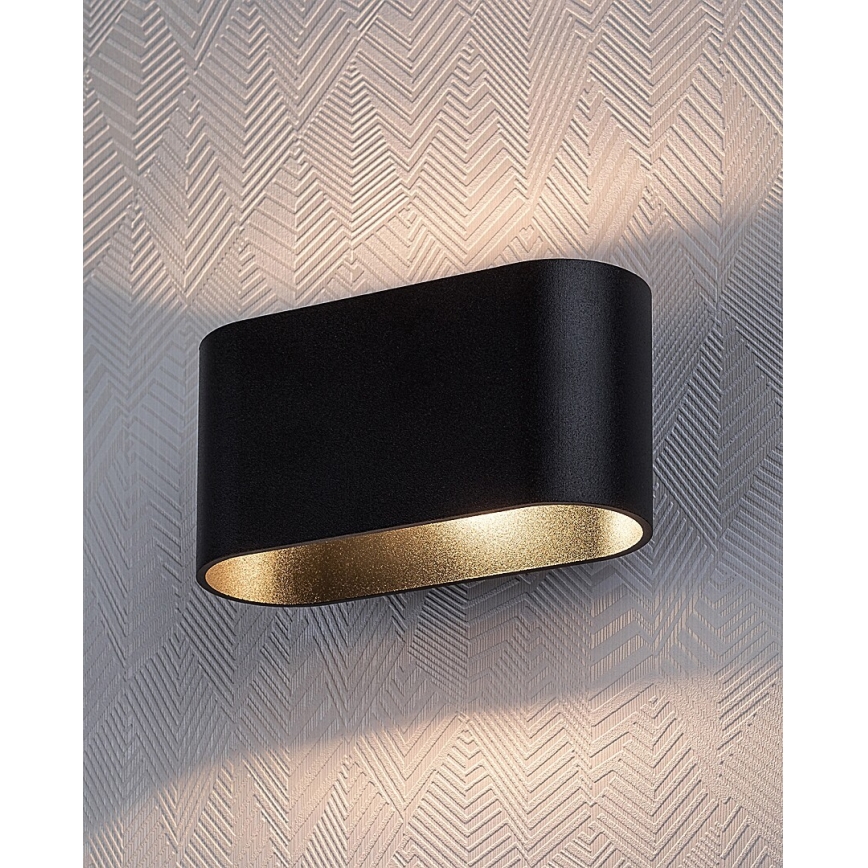 Rabalux - Seinävalaisin 1xG9/10W/230V musta