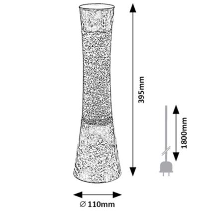 Rabalux  - Laavalamppu MINKA 1xGY6,35/20W/230V sininen