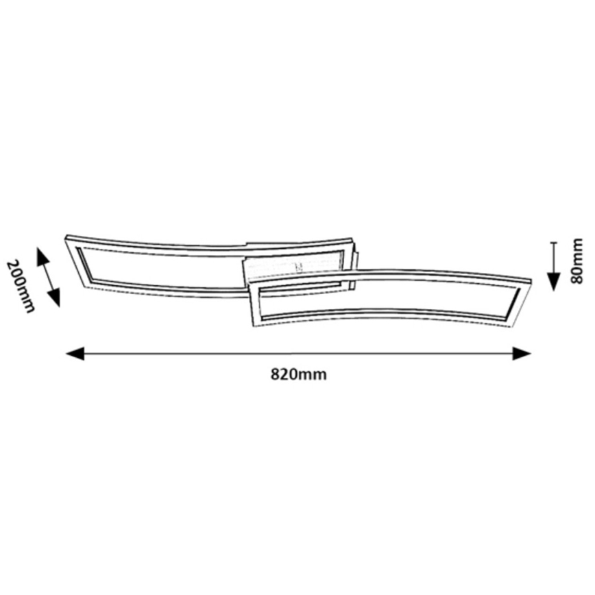 Rabalux - LED-kattovalaisin LED/40W/230V 3000K 82x20 cm