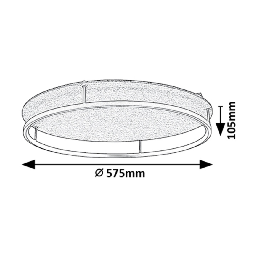 Rabalux - LED-kattovalaisin LED/40W/230V 3000/4000K, halkaisija 57,5 cm