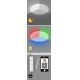 Rabalux - Himmennettävä LED-RGB-kattovalaisin LED/48W/230V Wi-Fi Tuya 3000-6500K 50 cm