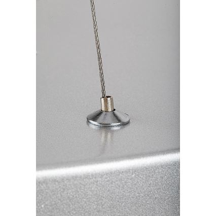 Rabalux - LED himmennettävä riippuvalaisin johdolla LED/60W/230V hopea 3000-6000K + kaukosäädin