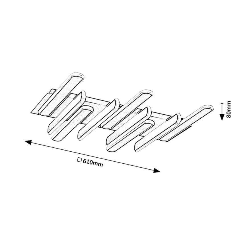 Rabalux - LED-kattovalaisin LED/46W/230V 3000/4000K 61x61 cm