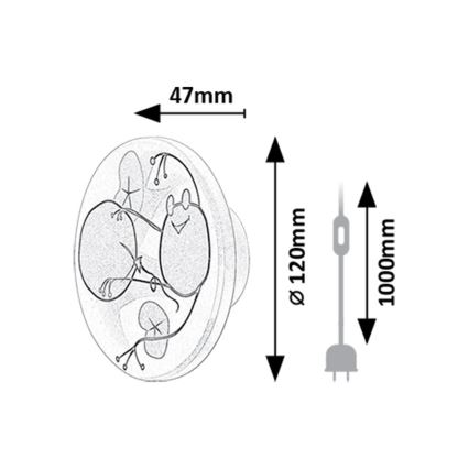 Rabalux - LED-seinävalaisin LED/9W/230V 3000/4000/6500K