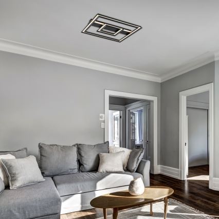 Rabalux - LED-kattovalaisin LED/48W/230V 3000K musta 48,5 x 48,5 cm