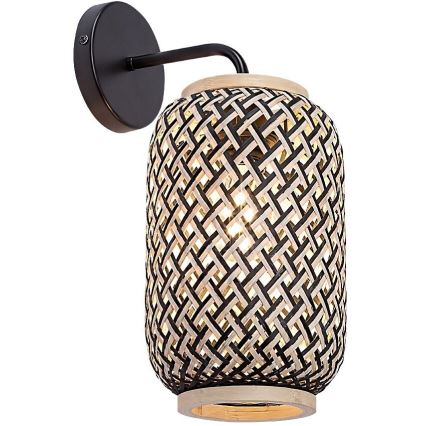 Rabalux - Seinävalaisin 1xE27/40W/230V rottinki