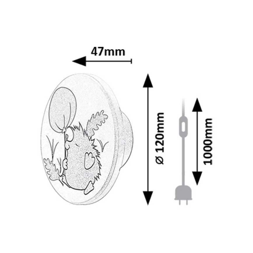 Rabalux - LED-seinävalaisin LED/9W/230V 3000/4000/6500K