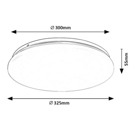 Rabalux - LED-kattovalaisin LED/18W/230V 4000K halkaisija 32 cm