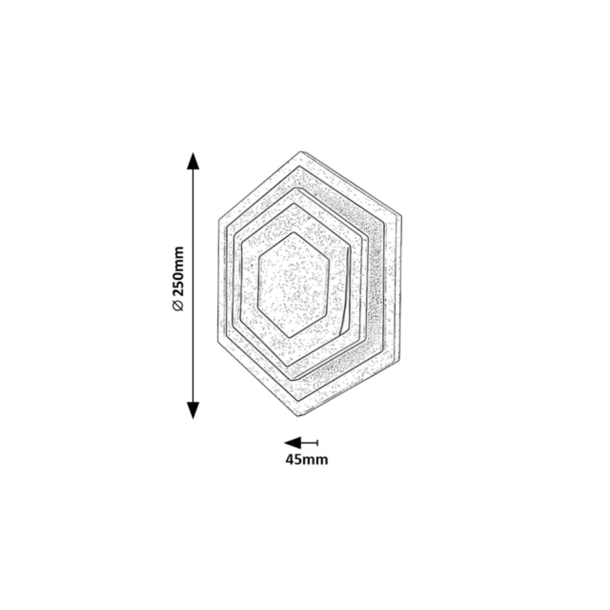Rabalux - LED-kattovalaisin LED/23W/230V 3000/6000K 25x25 cm