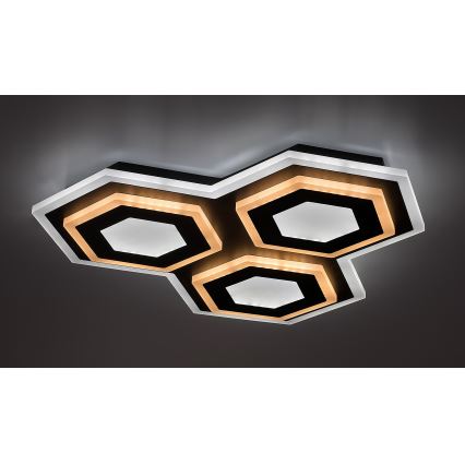 Rabalux - LED himmennettävä kattovalaisin LED/72W/230V 3000/6000K 41,5x41,5 cm + kaukosäädin