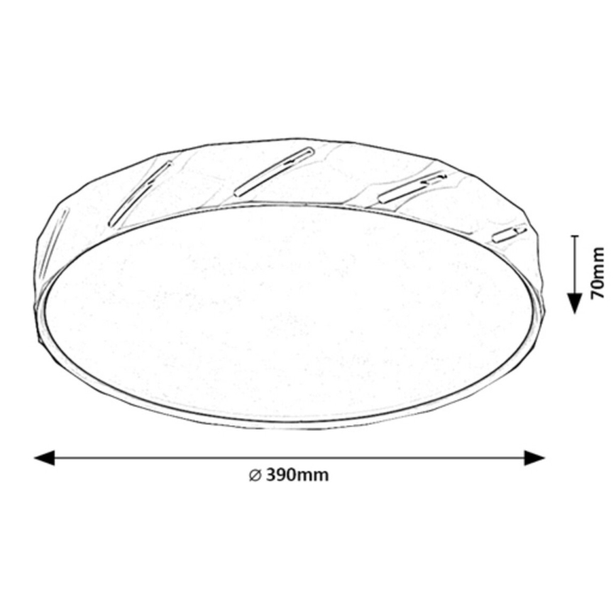 Rabalux - LED Kattovalaisin LED/25W/230V 3000K valkoinen halkaisija 39 cm