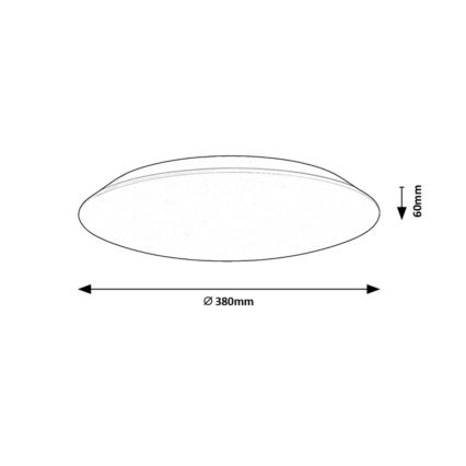 Rabalux - LED-kattovalaisin LED/24W/230V 4000K halkaisija 38 cm