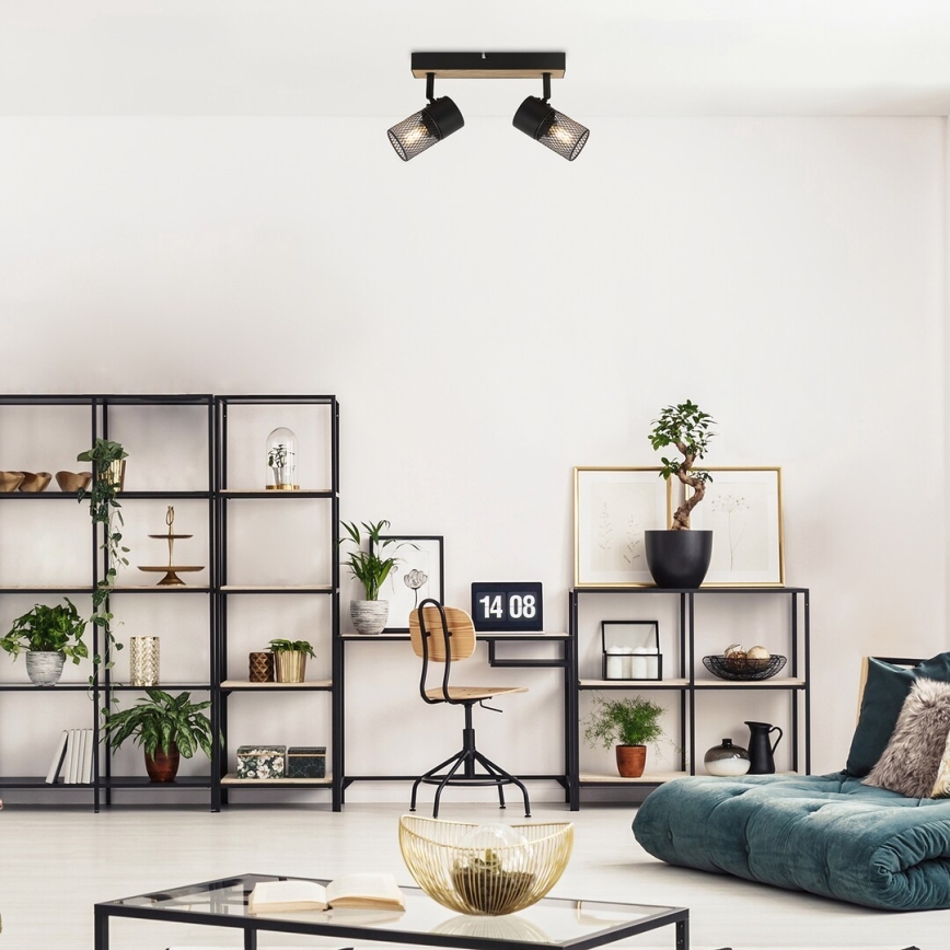 Rabalux - Kohdevalo 2xE14/40W/230V tammi