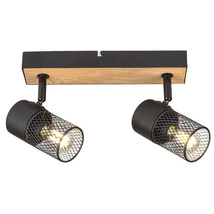 Rabalux - Kohdevalo 2xE14/40W/230V tammi