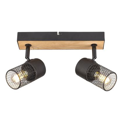 Rabalux - Kohdevalo 2xE14/40W/230V tammi