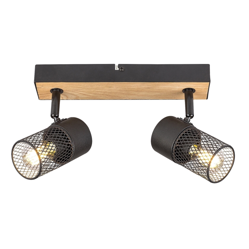 Rabalux - Kohdevalo 2xE14/40W/230V tammi