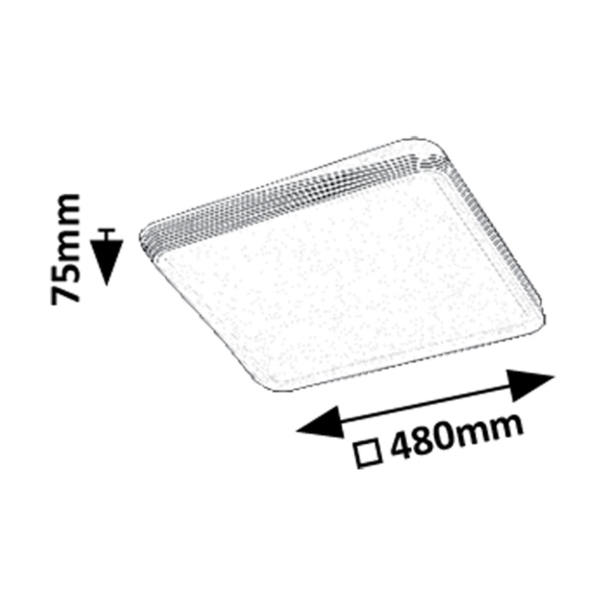 Rabalux - LED-kattovalaisin LED/40W/230V 3000K 48x48 cm
