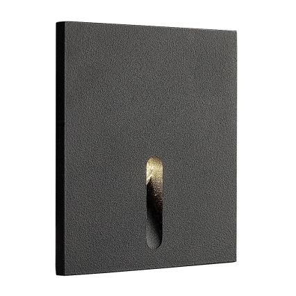 Rabalux - LED-ulkoportaikkovalaisimet LED/3W/230V IP54 3000K musta