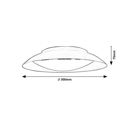 Rabalux - LED-kattovalaisin LED/20W/230V 3000K halkaisija 30 cm